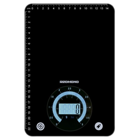 Весы кухонные REDMOND RS-760 до 5кг стекло черный