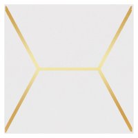 Декор настенный 15х15 Витраж белый