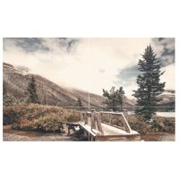 Панно настенное Зимний 60х100 мост (Миф)стеклянное