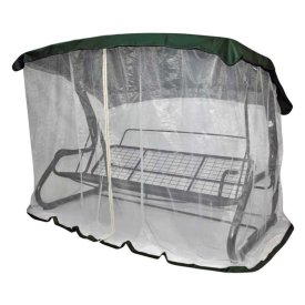 Тент для качелей 220х150х195см с АМС зеленый/белый