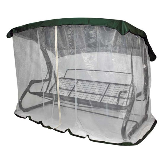 Тент для качелей 220х150х195см с АМС зеленый/белый