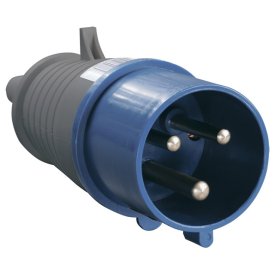 Вилка силовая кабельная IEK переносная ССИ-023 32А-6ч 220В 2P+PE IP44