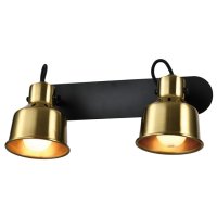 Спот RIVOLI Lenore 2х40Вт E14 поворотный металл латунь