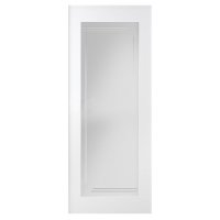 Полотно дверное со стеклом Belwooddoors Кремона 800х2000мм белая