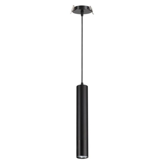 Светильник встраиваемый NOVOTECH Pipe 50Вт GU10 черный