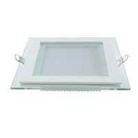 Светильник встраиваемый GAUSS Glass LED 6Вт 450Лм 3000K IP20 квадрат с дек.стеклом белый