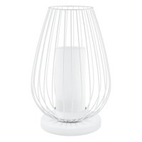 Лампа настольная EGLO Венчино 1х6Вт LED сталь белый