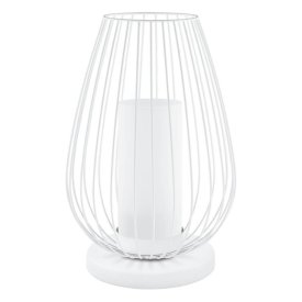 Лампа настольная EGLO Венчино 1х6Вт LED сталь белый