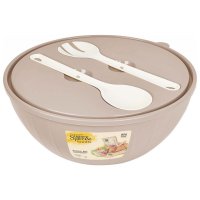 Набор салатников Sugar&Spice 4шт 0,6л + 5л пластик латте