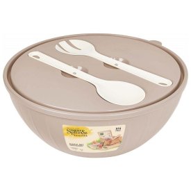 Набор салатников Sugar&Spice 4шт 0,6л + 5л пластик латте