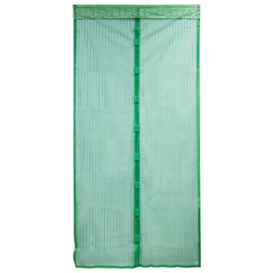 Сетка противомоскитная РЫЖИЙ КОТ 210х100см зелёная на магнитах