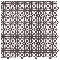 Покрытие модульное Квадрат 9шт 30х30см пластик шоколадный