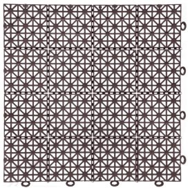 Покрытие модульное Квадрат 9шт 30х30см пластик шоколадный