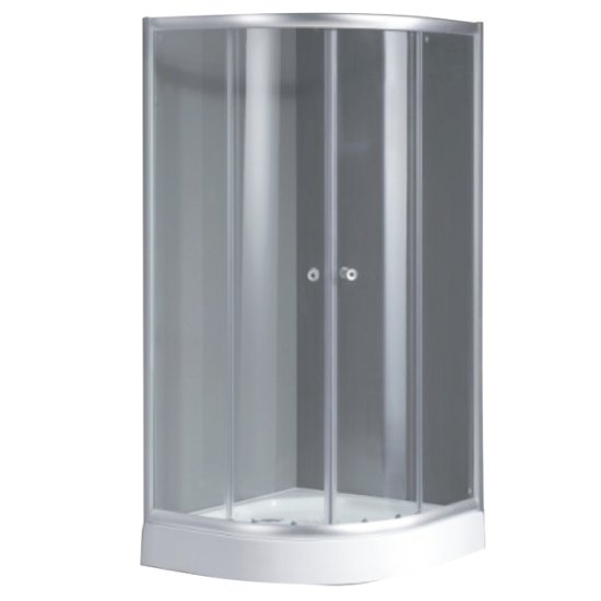 Ширма душевая OFELIS Classic New 80х80х195см низкий поддон 1/4 круга