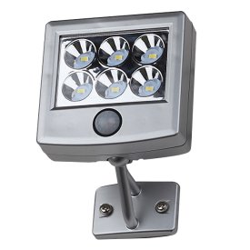 Прожектор светодиодный на выносной солнечной батарее ЭРА 6х0,5Вт 150Лм 6500К IP44 с датчиком движени