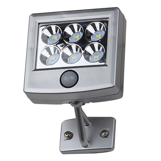 Прожектор светодиодный на выносной солнечной батарее ЭРА 6х0,5Вт 150Лм 6500К IP44 с датчиком движени