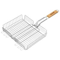 Решетка-гриль объемная хромированная SPARTA 24х31х5,5см