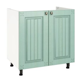 Кухонный шкаф напольный для мойки Прованс Изумруд 820х800х504мм 2 двери МДФ/ЛДСП