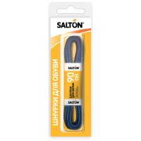 Шнурки SALTON 90см с пропиткой круглые черные