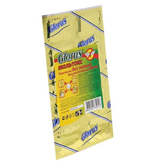 Пластины от моли GLORUS Мольтокс  10шт.