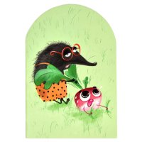 Блокнот Крот 30 л фигурная вырубка формат А6