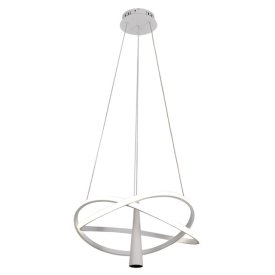 Люстра подвесная светодиодная SCHAFFNER Spettacoli LED 118Вт+3Вт белый