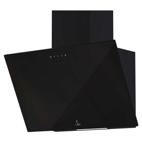Вытяжка LEX MOZA 500 BLACK 50см 650куб стекло, чёрный