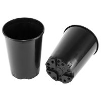 Горшок пластиковый для рассады высокий литой d17,5см h21см 4л