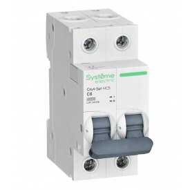 Выключатель автоматический SE CITY9  2P 6А тип С 4,5kA