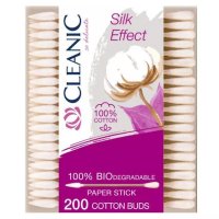 Палочки гигиенические CLEANIC Silk Effect 200шт бумажная упаковка