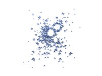 Набор декоративный НАШ ИНТЕРЬЕР Объемные бабочки синий