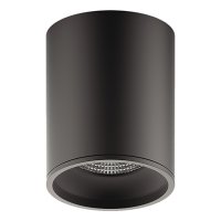 Светильник накладной GAUSS Overhead 12Вт LED 3000K 100мм черный