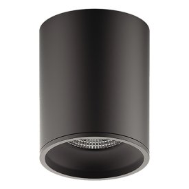 Светильник накладной GAUSS Overhead 12Вт LED 3000K 100мм черный