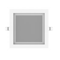Светильник встраиваемый GAUSS Glass LED 18Вт 1480Лм 4000K IP20 квадрат с дек.стеклом белый