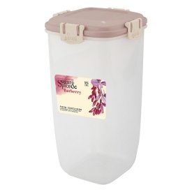 Контейнер для продуктов SUGAR&SPICE Barberry 1,5л квадратный пластик латте