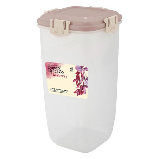 Контейнер для продуктов SUGAR&SPICE Barberry 1,5л квадратный пластик латте