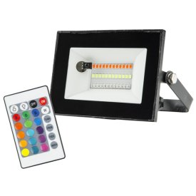 Прожектор светодиодный UNIEL 20Вт IP65 мультиколор с пультом д/у черный