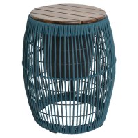 Стол СЕВИЛЬЯ 40х49см бирюзовый полипропилен/дерево