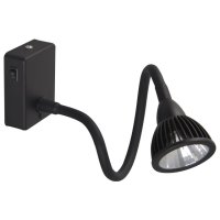 Бра светодиодное Cercare 1х7Вт LED 230В алюминий силикон черный