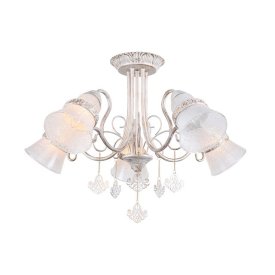 Люстра RIVOLI Зефро Б0038387 5xE14 40Вт белая