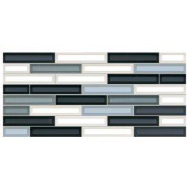 Плитка настенная 23х50 Vitro синяя