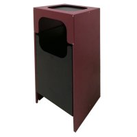 Урна FIREWOOD NEVA-75 75х36х36см сталь бордовый