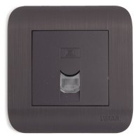 Розетка 1 пост компьютерная LUXAR Deco RJ-45 IP20 венге