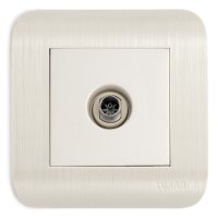 Розетка телевизионная LUXAR Deco IP20 белый