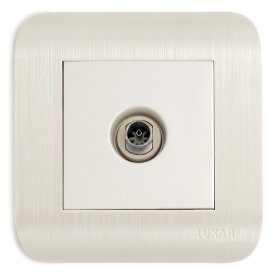 Розетка телевизионная LUXAR Deco IP20 белый