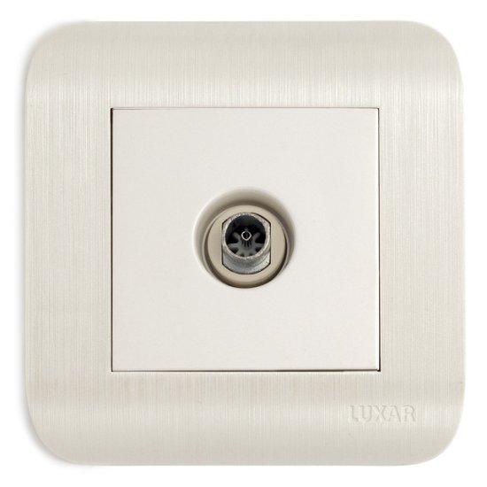 Розетка телевизионная LUXAR Deco IP20 белый