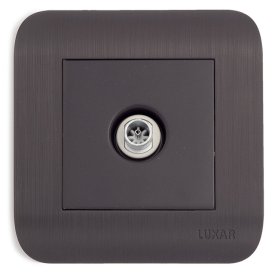 Розетка телевизионная LUXAR Deco IP20 венге