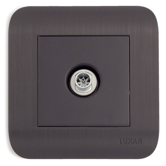 Розетка телевизионная LUXAR Deco IP20 венге