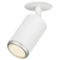 Светильник встраиваемый ЭРА Aura MR16 GU5.3 алюминиевый белый/серебро матовый
