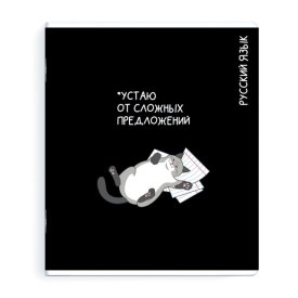 Тетрадь Русский язык 48 л А5+ 60 г/кв.м линейка мягкий переплёт скоба